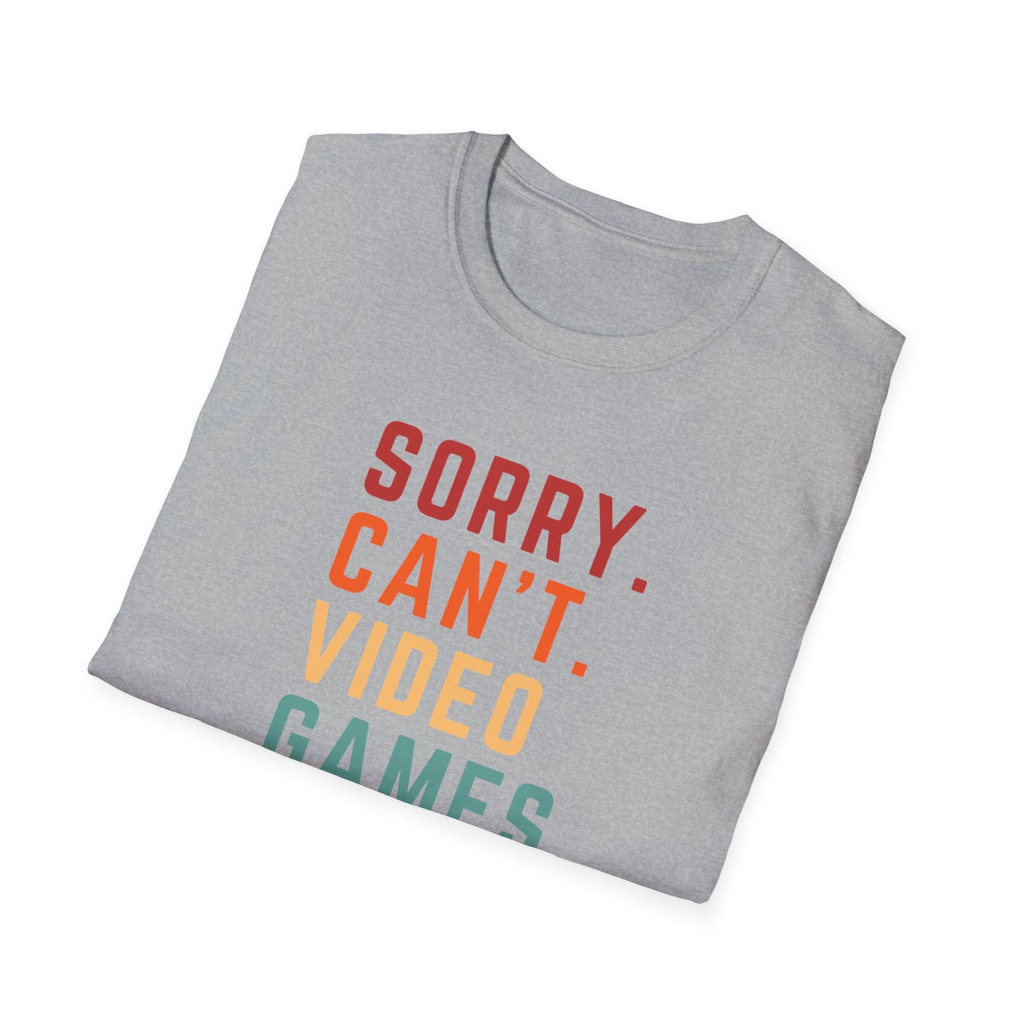 Sorry Can't Video Games Peace T-Shirt