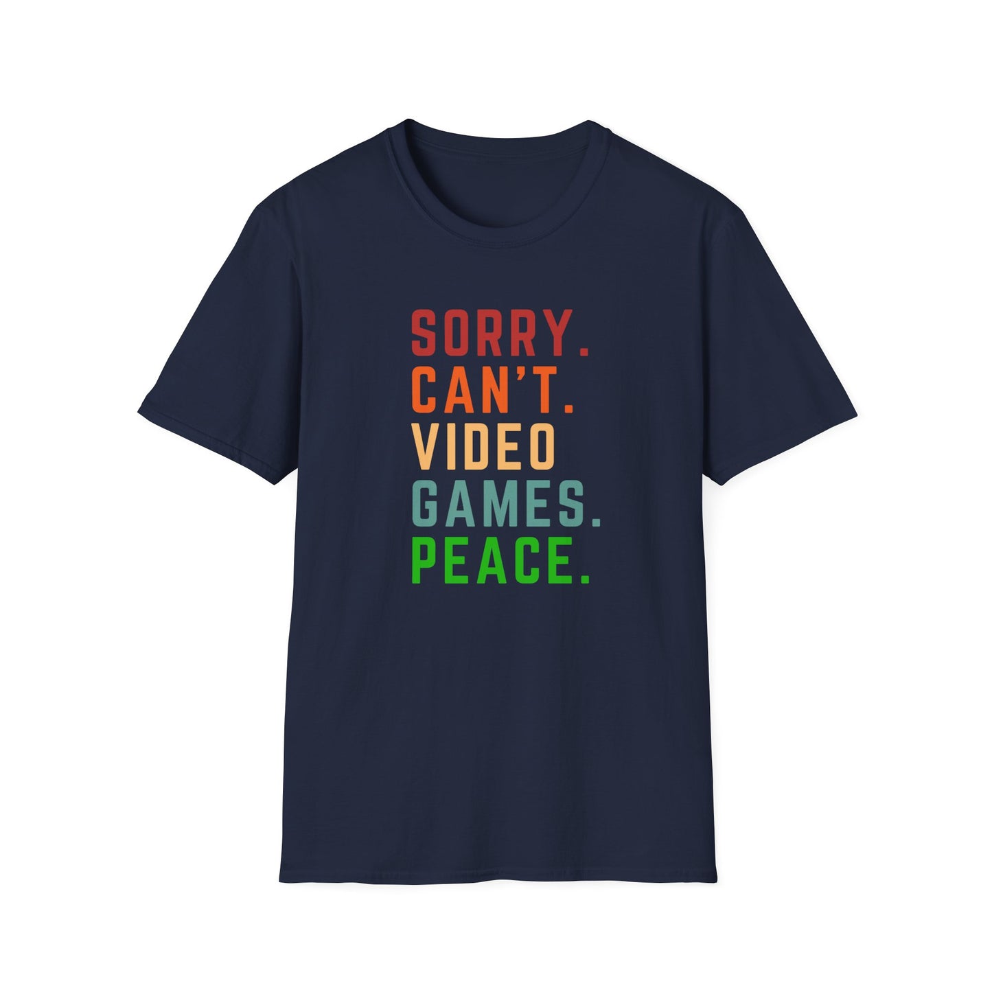 Sorry Can't Video Games Peace T-Shirt