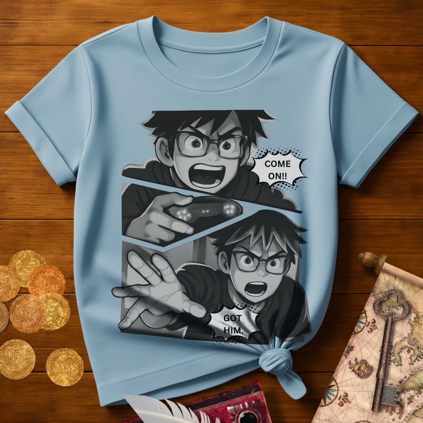 Angry Manga Gamer T-Shirt